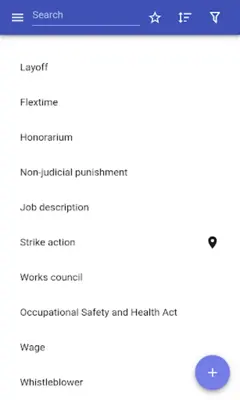 Labor law android App screenshot 12